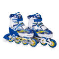 Adjustable inline skates for suit